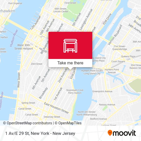 1 Av/E 29 St map