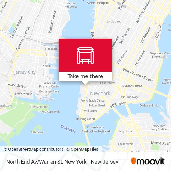 Mapa de North End Av/Warren St