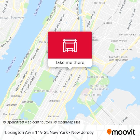 Mapa de Lexington Av/E 119 St
