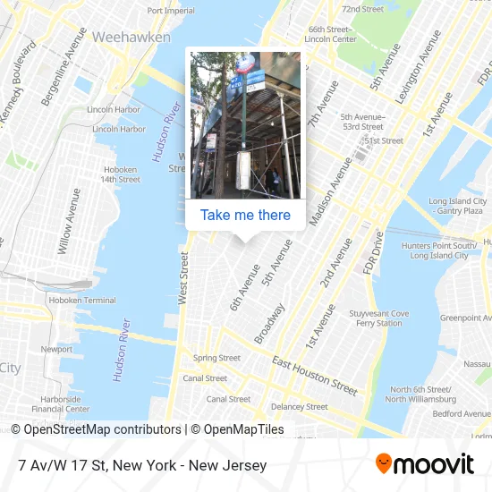 7 Av/W 17 St map