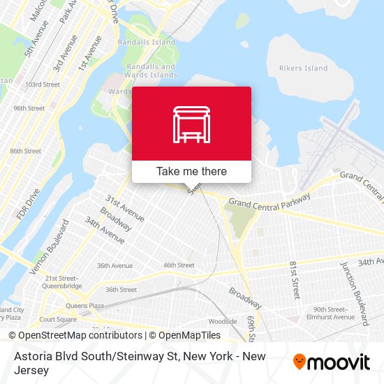 Mapa de Astoria Blvd South/Steinway St