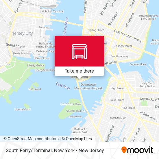 South Ferry/Terminal map