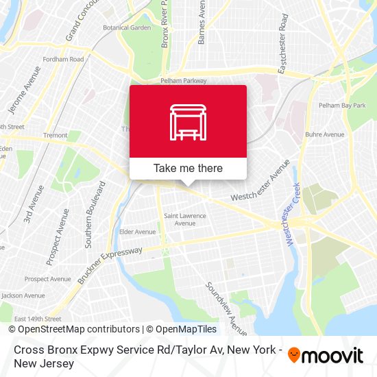 Cross Bronx Expwy Service Rd / Taylor Av map