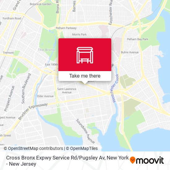 Mapa de Cross Bronx Expwy Service Rd / Pugsley Av
