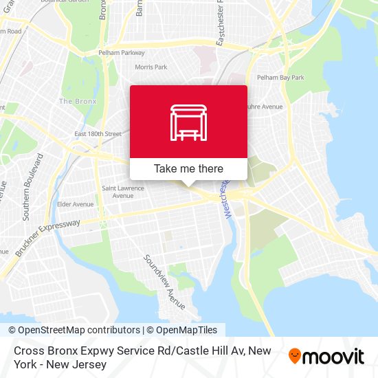 Mapa de Cross Bronx Expwy Service Rd / Castle Hill Av