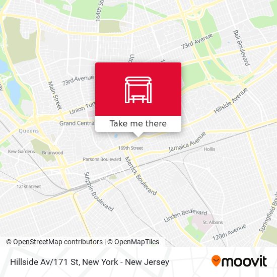 Hillside Av/171 St map