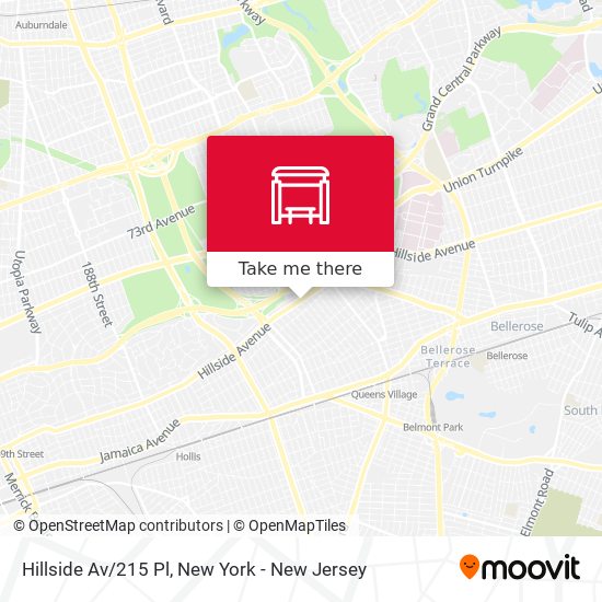 Hillside Av/215 Pl map