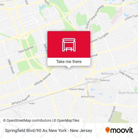 Springfield Blvd/90 Av map