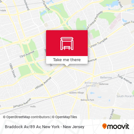 Mapa de Braddock Av/89 Av