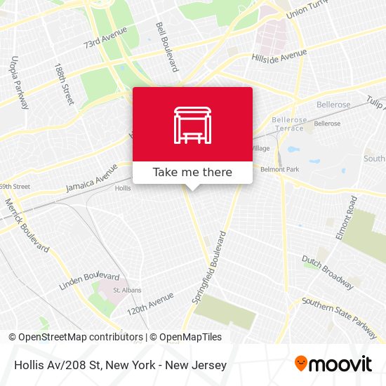 Mapa de Hollis Av/208 St