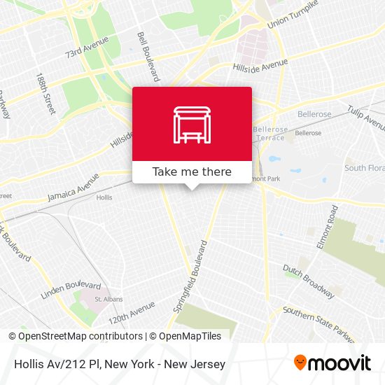 Hollis Av/212 Pl map