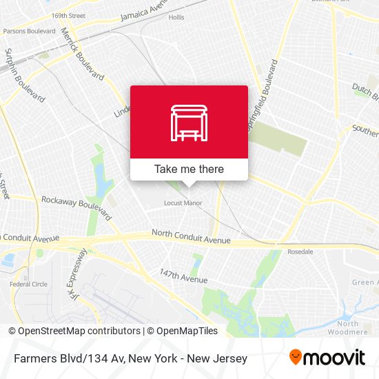 Mapa de Farmers Blvd/134 Av