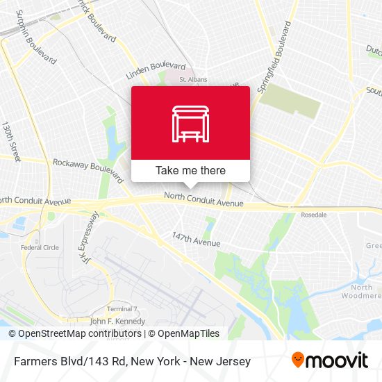 Mapa de Farmers Blvd/143 Rd