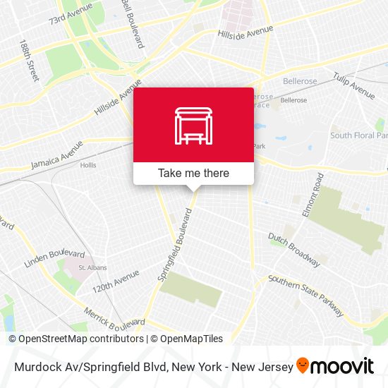 Murdock Av/Springfield Blvd map