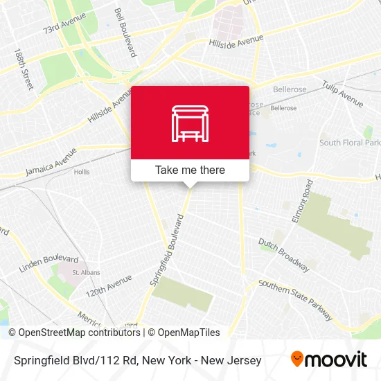 Springfield Blvd/112 Rd map