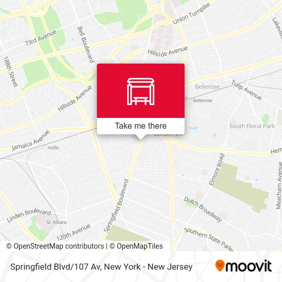 Springfield Blvd/107 Av map