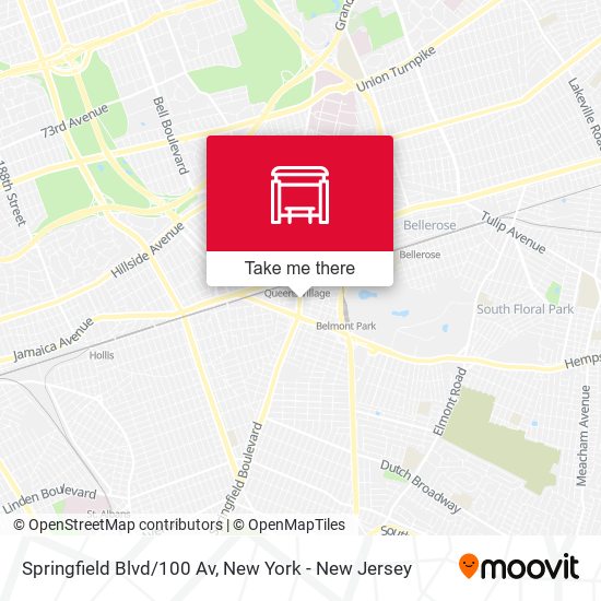 Mapa de Springfield Blvd/100 Av