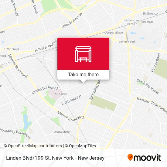 Mapa de Linden Blvd/199 St