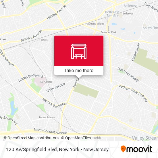 Mapa de 120 Av/Springfield Blvd