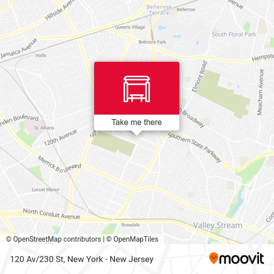 120 Av/230 St map