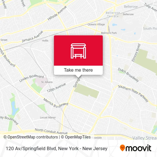 120 Av/Springfield Blvd map