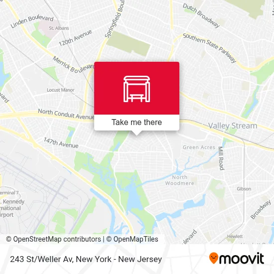 243 St/Weller Av map