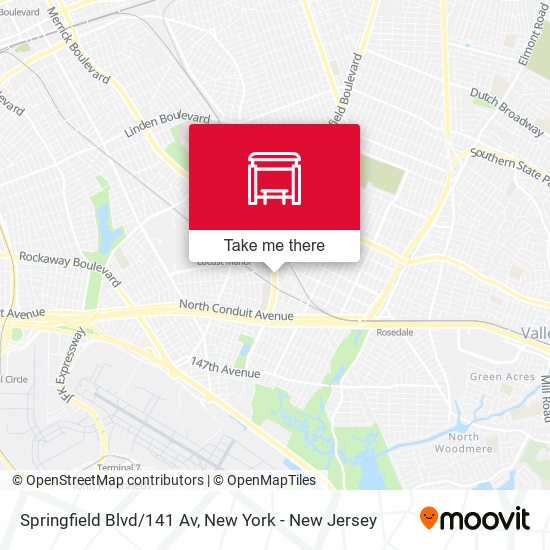 Mapa de Springfield Blvd/141 Av