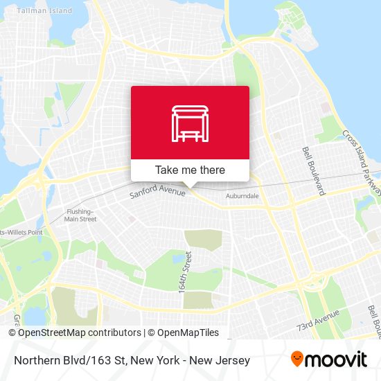Mapa de Northern Blvd/163 St