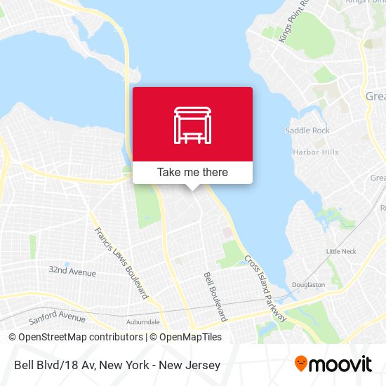 Mapa de Bell Blvd/18 Av