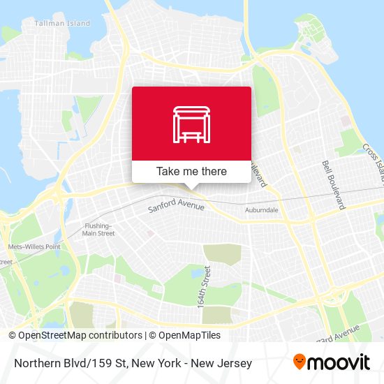 Northern Blvd/159 St map
