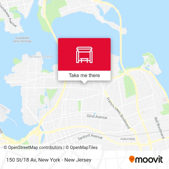 150 St/18 Av map