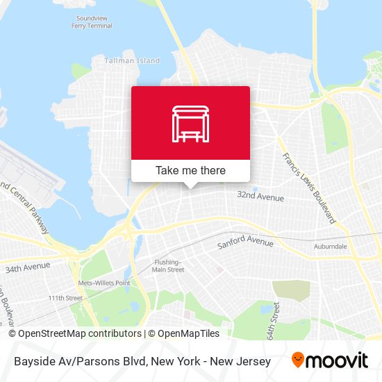 Mapa de Bayside Av/Parsons Blvd