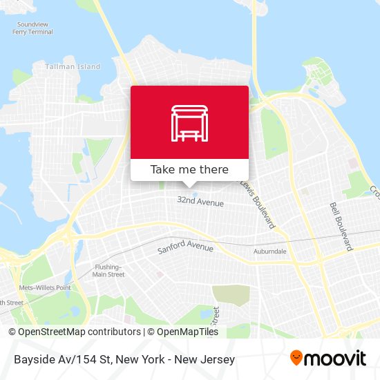 Mapa de Bayside Av/154 St