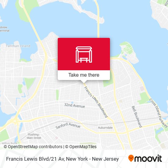 Mapa de Francis Lewis Blvd/21 Av