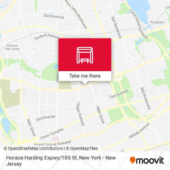 Horace Harding Expwy/185 St map
