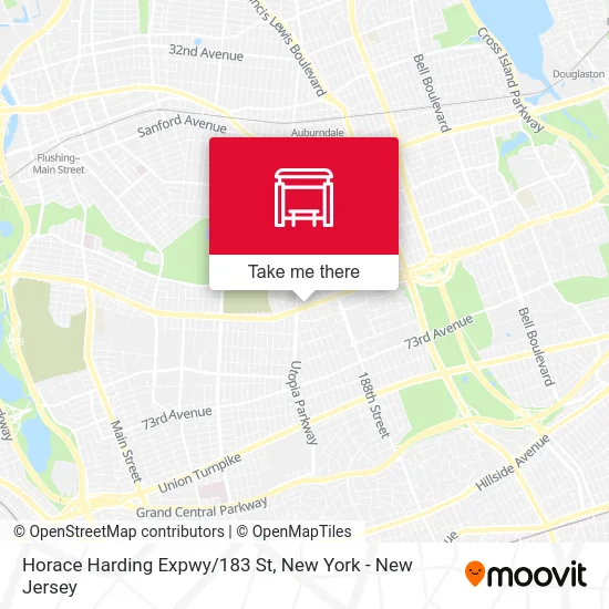 Horace Harding Expwy/183 St map