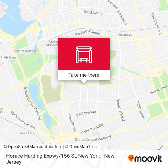 Horace Harding Expwy/156 St map