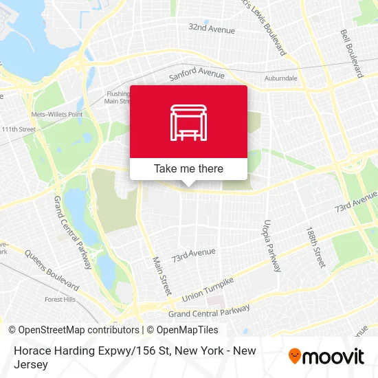 Horace Harding Expwy/156 St map