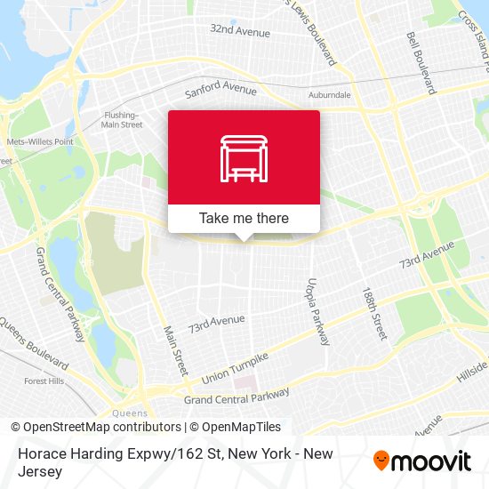 Horace Harding Expwy/162 St map