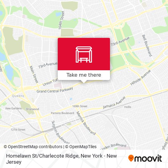 Homelawn St/Charlecote Ridge map