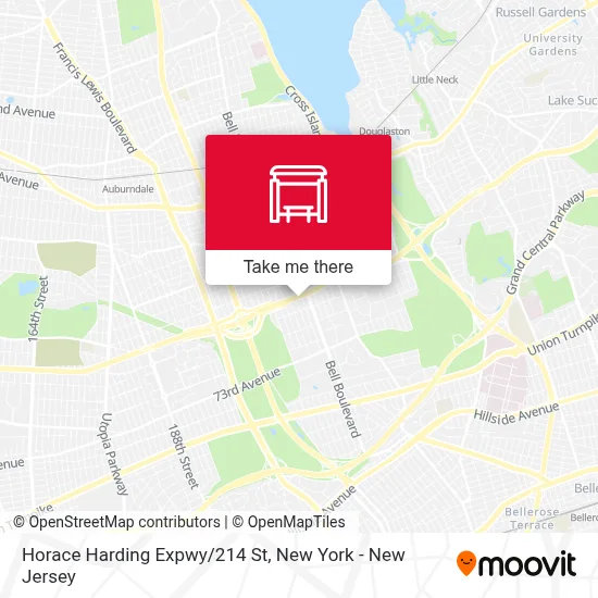 Horace Harding Expwy/214 St map