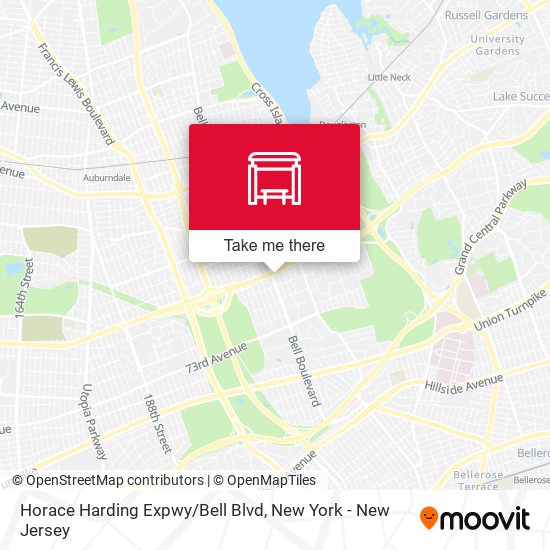 Horace Harding Expwy/Bell Blvd map