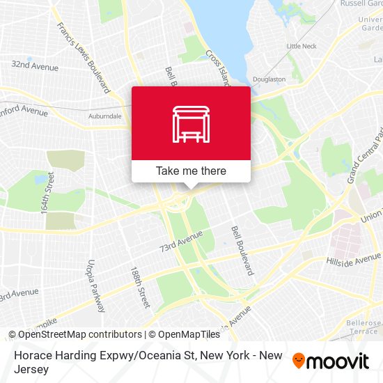 Horace Harding Expwy / Oceania St map