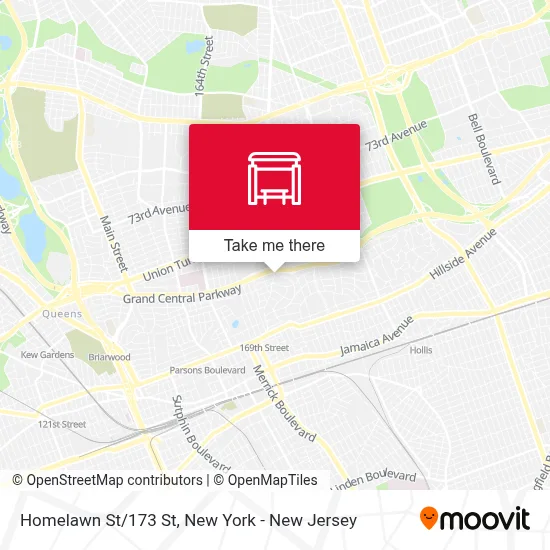 Homelawn St/173 St map