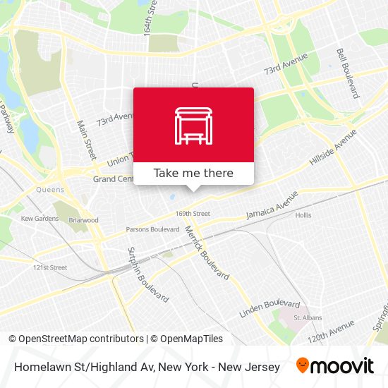 Mapa de Homelawn St/Highland Av