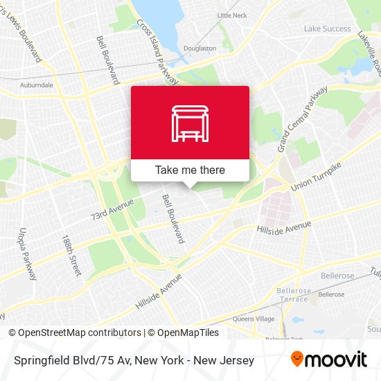 Mapa de Springfield Blvd/75 Av