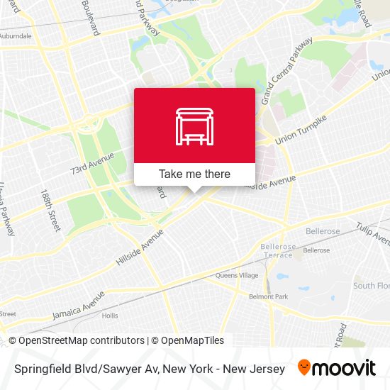 Springfield Blvd/Sawyer Av map