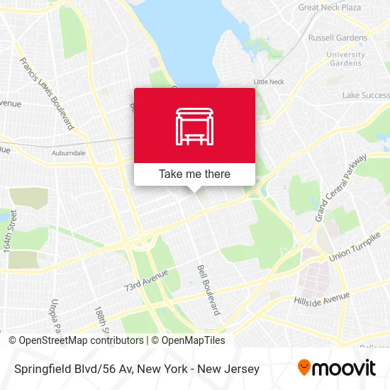 Springfield Blvd/56 Av map