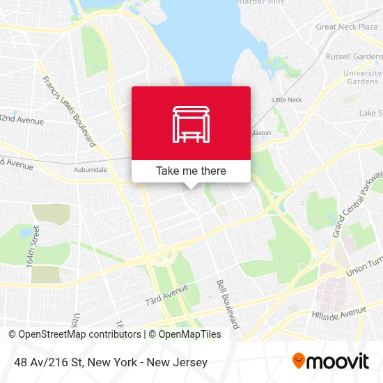 48 Av/216 St map