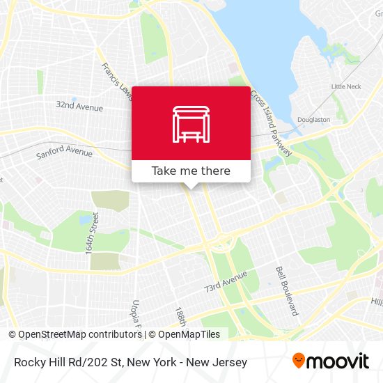 Mapa de Rocky Hill Rd/202 St